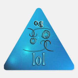 Sticker Triangulaire Oh mon Dieu !