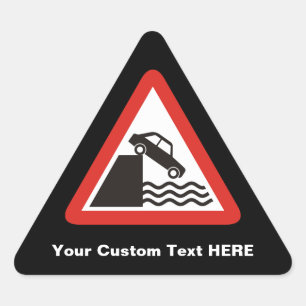 Sticker Triangulaire Panneau de signalisation de quai