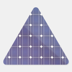 Sticker Triangulaire Panneau solaire en blanc