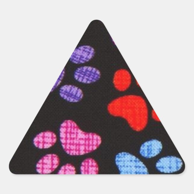 Sticker Triangulaire Paquets multicolores (Devant)