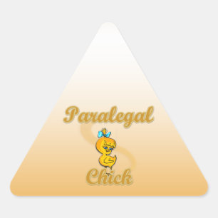 Sticker Triangulaire Paralegal Chick