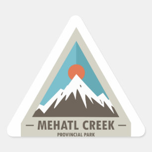 Sticker Triangulaire Parc provincial de Mehatl Creek