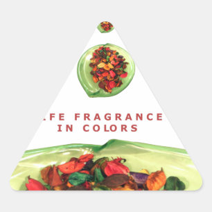Sticker Triangulaire Parfum de vie : Potpourri message inspirant