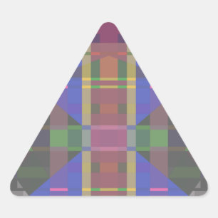 Sticker Triangulaire Pastel rainbow Colorful Geometric