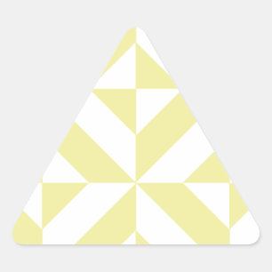 Sticker Triangulaire Patters de Pale Yellow