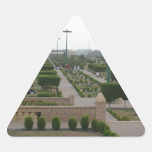 Sticker Triangulaire Paysage Pittoresque du parc Benazir Imprimer
