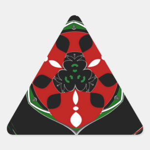 Sticker Triangulaire "Peace : with Shield Emblem"