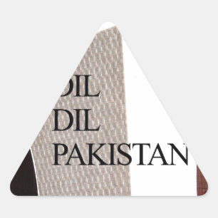 Sticker Triangulaire Père de la Nation : Mazar-e-Quaid