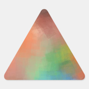 Sticker Triangulaire Personnalisé Abstrait Vierge Modèle Moderne Élégan