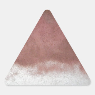 Sticker Triangulaire personnalisé de luxe rose et blanc