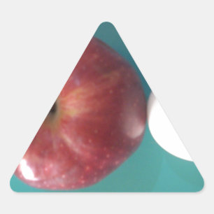 Sticker Triangulaire Petits-déjeuners copains : Deux oeufs $an Apple St