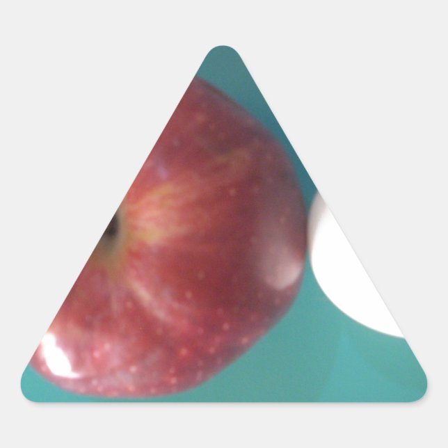 Sticker Triangulaire Petits-déjeuners copains : Deux oeufs $an Apple St (Devant)