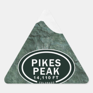 Sticker Triangulaire Pikes Peak 4 110 PI Colorado Rocky Mountain