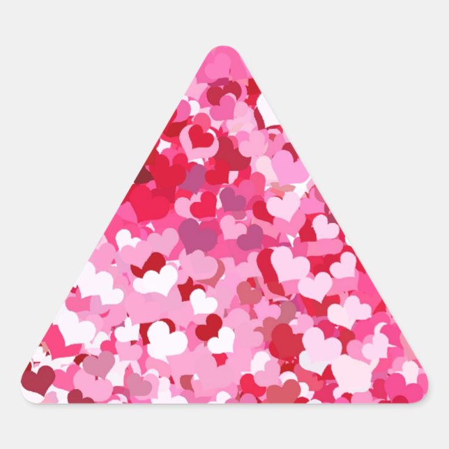 Sticker Triangulaire Pink Confeti (Devant)