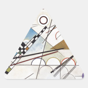 Sticker Triangulaire PixDezines Kandinsky 1923 Composition VIII