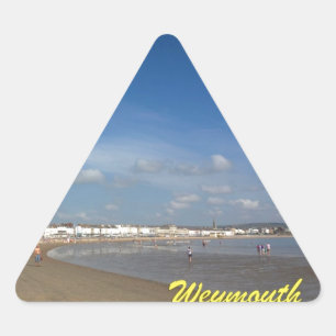 Sticker Triangulaire Plage de Weymouth