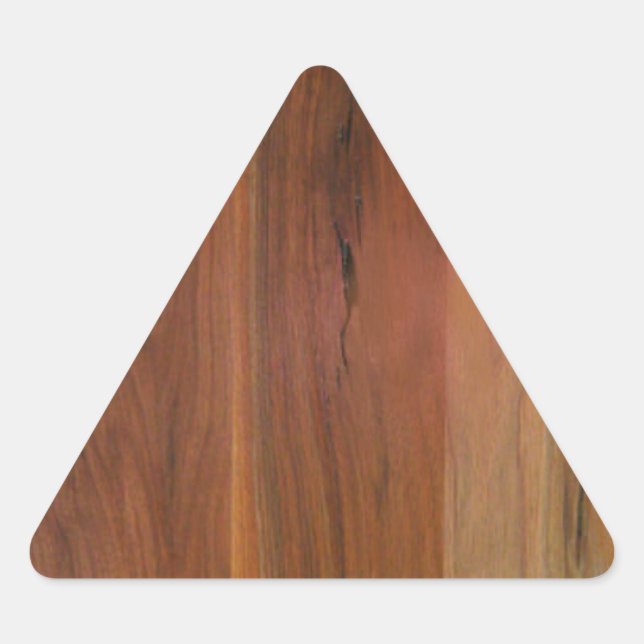 Sticker Triangulaire Plancher en bois foncé (Devant)