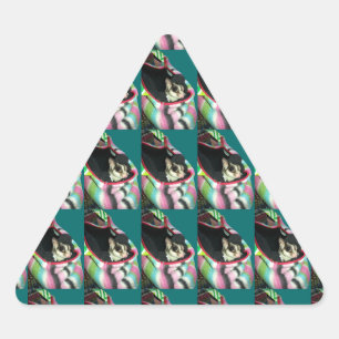 Sticker Triangulaire Planeur à sucre portant un Casquette