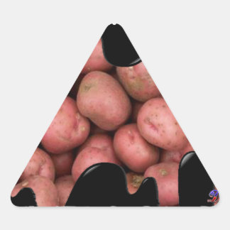 STICKER TRIANGULAIRE PRODUITS DE POMMES DE TERRE ROUGES