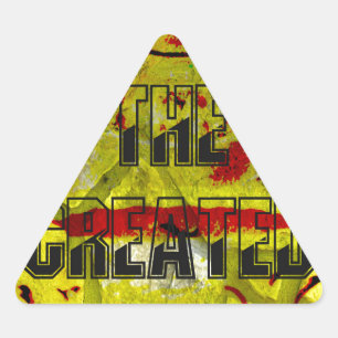 Sticker Triangulaire Promesse d'or : Le script doré du destin