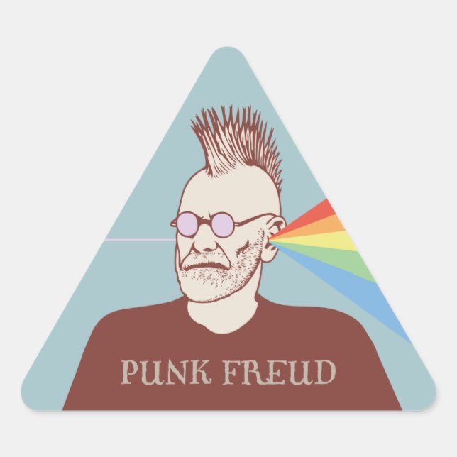 Sticker Triangulaire Punk Freud (Devant)