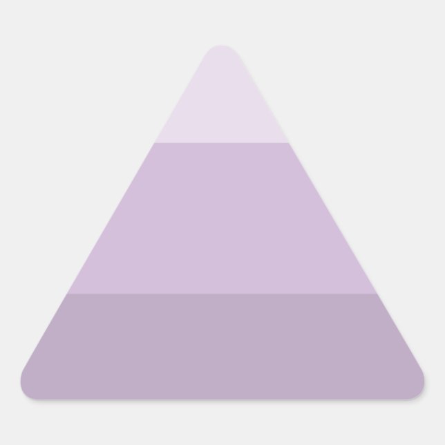 Sticker Triangulaire Purple Ombre rayé (Devant)