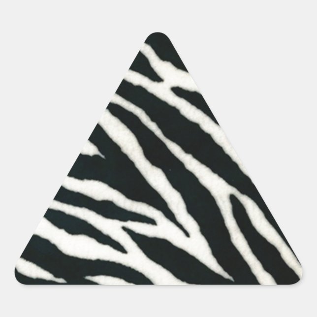 Sticker Triangulaire RAB Rockabilly Zebra Imprimer noir et blanc (Devant)