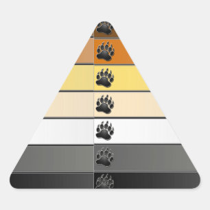 Sticker Triangulaire Rayures de patte d'ours