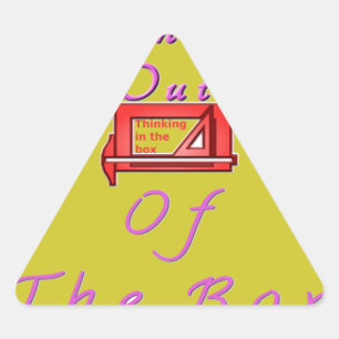 Sticker Triangulaire Réflexion à l'extérieur de la conception de boîte