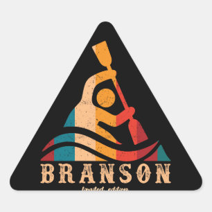 Sticker Triangulaire Retro Branson Kayaking