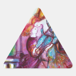 Sticker Triangulaire ROMEO ET JULIET Romantique Saint Valentin
