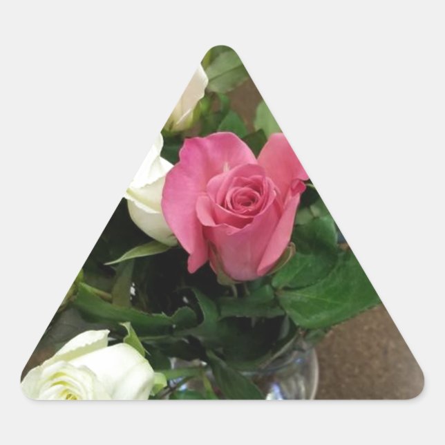 Sticker Triangulaire Rose (Devant)