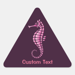 Sticker Triangulaire Rose de Seahorse