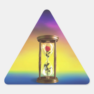 Sticker Triangulaire Rose en Hourglass