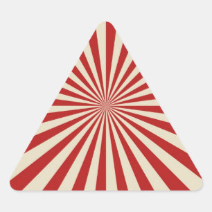 Sticker Triangulaire Roue classique de rotation de rétro maïs éclaté