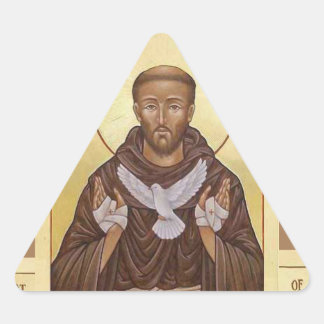 Sticker Triangulaire saint François d'AssisiSticker