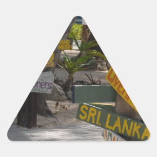 Sticker Triangulaire Signal Point Rum Grand Cayman