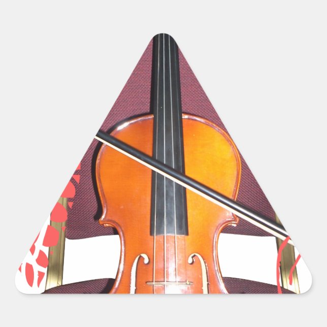 Sticker Triangulaire Son de v amour hakuna matata valentine (Devant)