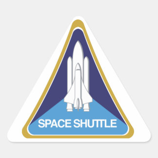 Sticker Triangulaire Space Shuttle