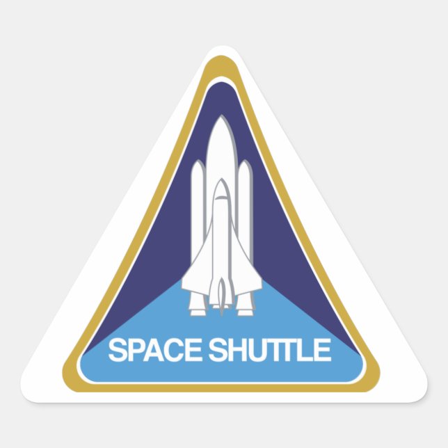 Sticker Triangulaire Space Shuttle (Devant)