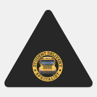Sticker Triangulaire Spécialiste de la prestation des étudiants Funny S