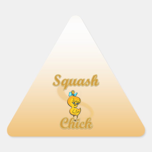 Sticker Triangulaire Squash Chick (Devant)