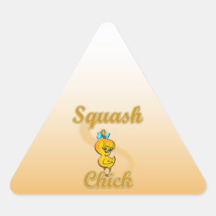 Sticker Triangulaire Squash Chick
