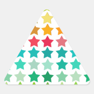 Sticker Triangulaire Stars