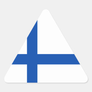 Sticker Triangulaire Suomen Lippu - Le drapeau de la Finlande