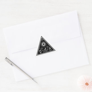 Sticker Triangulaire Symboles mystiques