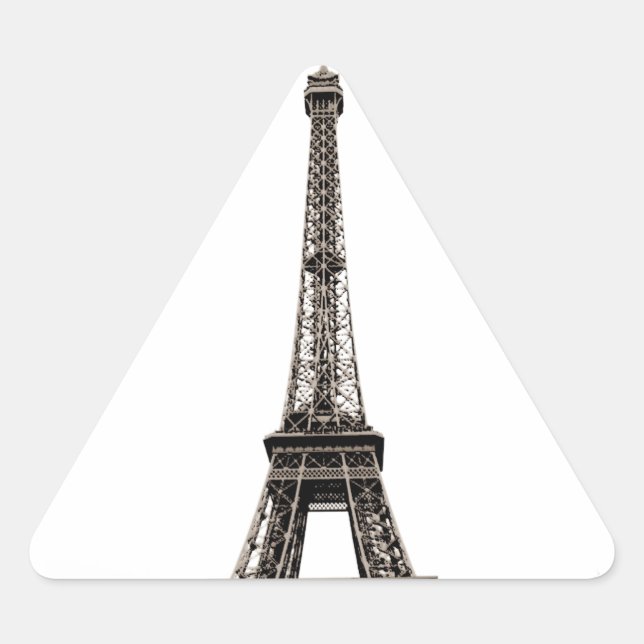 Sticker Triangulaire Tour Eiffel (Devant)