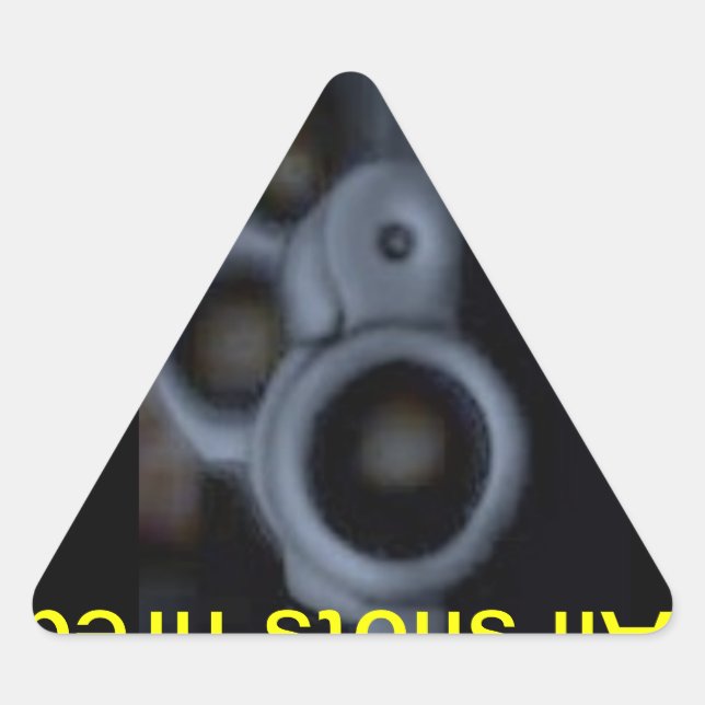 Sticker Triangulaire Tous les coups de feu (Devant)