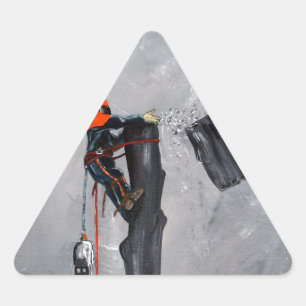 Sticker Triangulaire Tree Surgeon Arborist