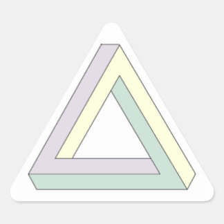 Sticker Triangulaire Triangle de Penrose.